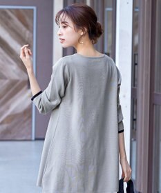 Tiaclasse L 【洗える】リボンニットチュニック