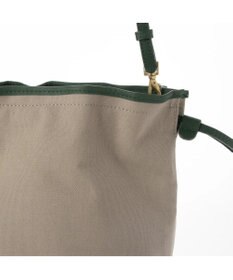 UNBILLION perche パラフィン防水キャンバスドロストショルダーバッグ