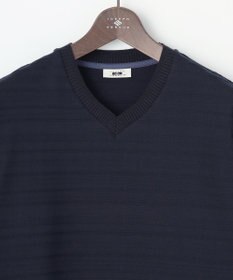 JOSEPH ABBOUD 【キングサイズ・オーガニックコットン使用】リンクスボーダー Tシャツ