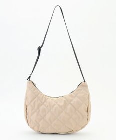 ANY キルティングショルダーバッグ ベージュ