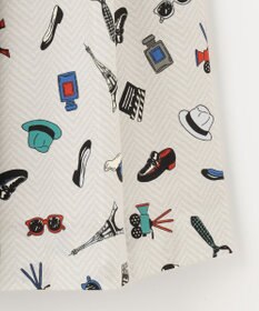 23区GOLF 【WOMEN】PARISモチーフプリント プリーツスカート