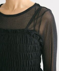 Green Parks ＳＥＴ２点　シャーリングビスチェ＋メッシュインナー