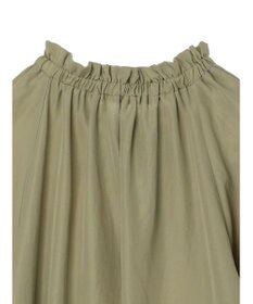 Green Parks スタンドフリルボウタイブラウス