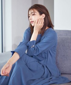 Tiaclasse 【GOLD LABEL・洗える】アシメプリーツポンチワンピース