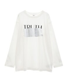 AMERICAN HOLIC ＴＲＵＴＨ箔プリントカットプルオーバー