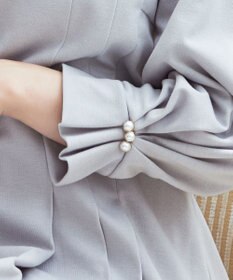 Tiaclasse 【GOLD LABEL・洗える】アシメプリーツポンチワンピース