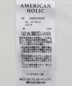 AMERICAN HOLIC ＴＲＵＴＨ箔プリントカットプルオーバー