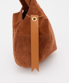 russet 【2025AW新作】本革スエード巾着ハンドバッグ(CE-1582)