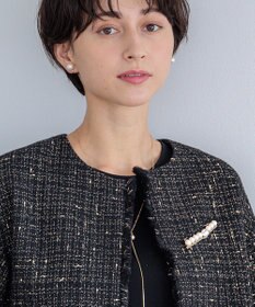 23区 パール ライン ブローチ