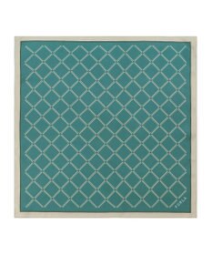 MOONBAT 【シルク100%】FURLA (フルラ) ダイアゴナルチェック 格子柄 シルクプリントスカーフ 58cm×58cm UV対策 手洗い可能