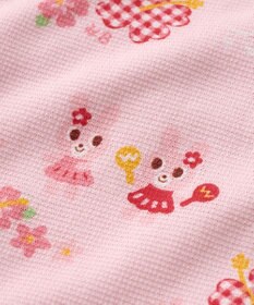 MIKI HOUSE HOT BISCUITS 【80-120cm】 リゾートキャビット 腹巻き付き タック天竺素材 長袖パジャマ