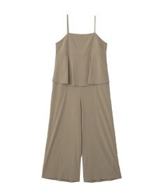 YECCA VECCA ドライタッチペプラムサロペット