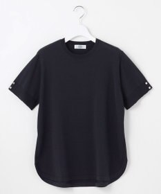 J.PRESS LADIES L 【洗える】COTTON POLYESTER 袖ボタン ニット