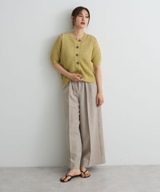 CRAFT STANDARD BOUTIQUE ハーフスリーブメッシュニットカーディガン