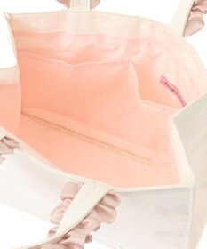 Maison de FLEUR リボン柄ジャカードスクエアトートSバッグ