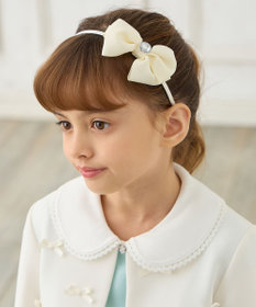 ANY KIDS リボン×ビジューカチューシャ