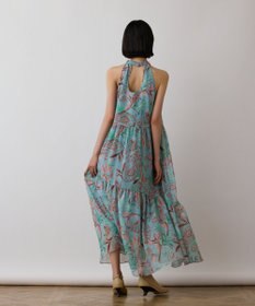 GRACE CONTINENTAL リゾートプリントティアードワンピース