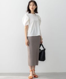 組曲 GIZAコットンタックスリーブ Tシャツ