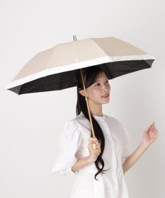 MOONBAT 【WEB限定/遮光率100%/遮熱/UV】POLO RALPH LAUREN（ポロ ラルフローレン）晴雨兼用日傘 ポロポニー ワンポイント刺繍  バイカラー 折りたたみ傘 楽折