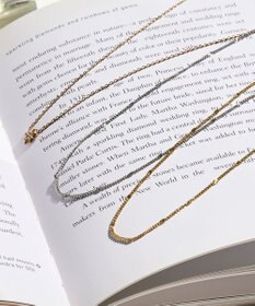Phoebe 〈金属アレルギー対応〉ポイントチェーンステーションネックレス/シルバー