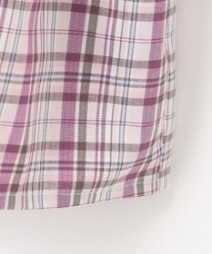 ANY KIDS チェックドッキングワンピース