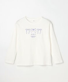 ANY KIDS 【Good Price】 ANY刺繍 長袖Tシャツ