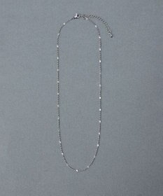 Phoebe 〈金属アレルギー対応〉ポイントチェーンステーションネックレス/シルバー