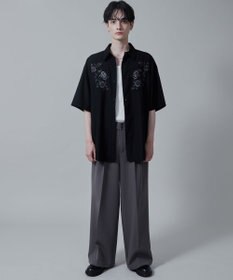 WEGO TRフラワーモチーフシャツ（S）