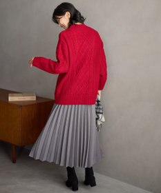 ANY L ソフトタッチケーブルニットチュニック