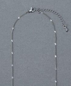 Phoebe 〈金属アレルギー対応〉ポイントチェーンステーションネックレス/シルバー