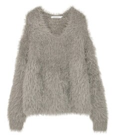 AMERICAN HOLIC Vネックシャギーニットプルオーバー