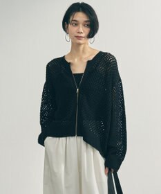 UNFILO クロシェレースニット ZIPカーディガン