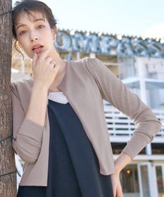 Tiaclasse 【洗える】長袖サマーニットカーディガン