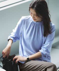 ANY SIS 【洗える】フリルネックスタンド ブラウス