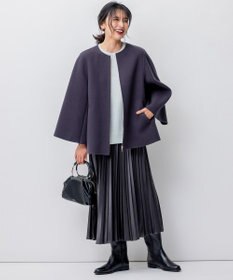 23区 S 【WEB限定カラーあり/洗える】ウーステッドウール ビッグシルエット ニット