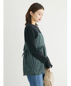 Green Parks ・ＥＬＥＮＣＡＲＥ　ＤＵＥ　ツイードバックリボンキャミ