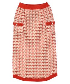 Green Parks ・ｆｕｒｒｙ　ｒａｔｅ　ツィードラメニットスカート