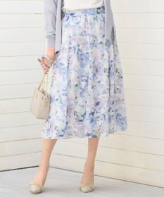 ANY SIS 【洗える】アクアフローラル スカート