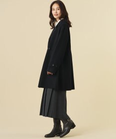 J.PRESS LADIES L ウールナイロンリバー ダブル テーラード コート
