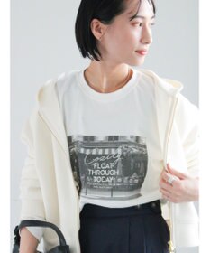 Te chichi フォトプリントロングスリーブTシャツ