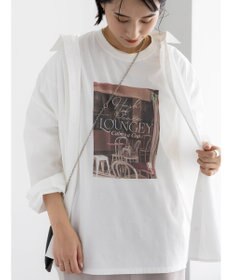 Te chichi フォトプリントロングスリーブTシャツ