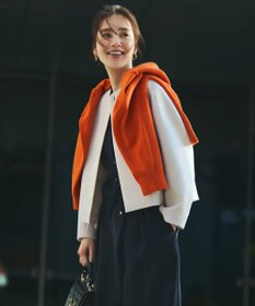 自由区 【洗える】コットンポリミドルゲージ ニット