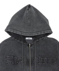 WEGO ロゴヴィンテージウォッシュジップパーカー