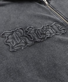 WEGO ロゴヴィンテージウォッシュジップパーカー