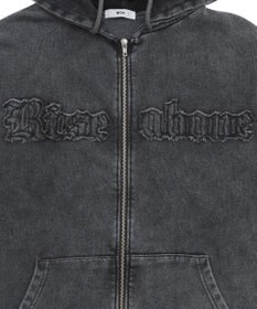 WEGO ロゴヴィンテージウォッシュジップパーカー