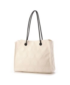 Y'SACCS ヒートエンボス ポルカドットキャンバストートSサイズ