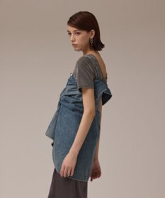 GRACE CONTINENTAL デニム2WAYシャツ