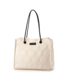 Y'SACCS ヒートエンボス ポルカドットキャンバストートSサイズ