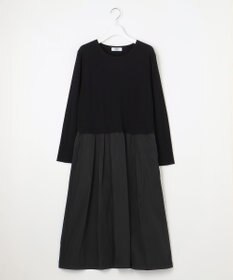 J.PRESS LADIES 【WEB限定・洗える】ニット コンビ ワンピース