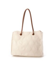 Y'SACCS ヒートエンボス ポルカドットキャンバストートSサイズ